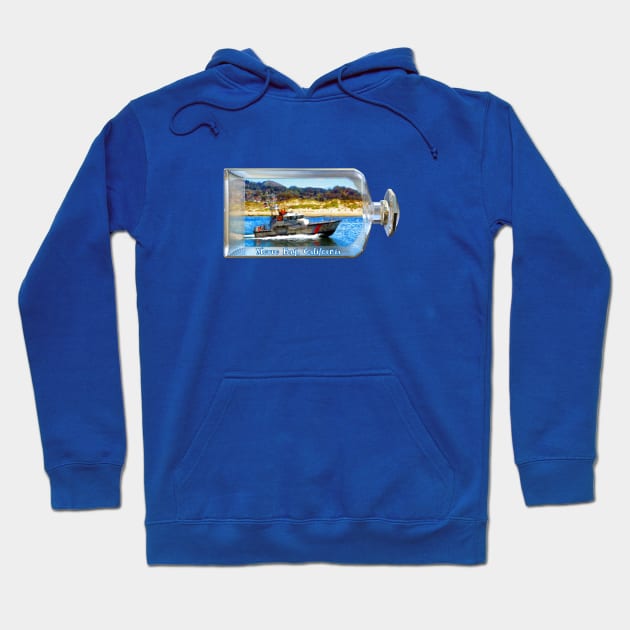 Ship In A Bottle Morro Bay California Hoodie by 2HivelysArt